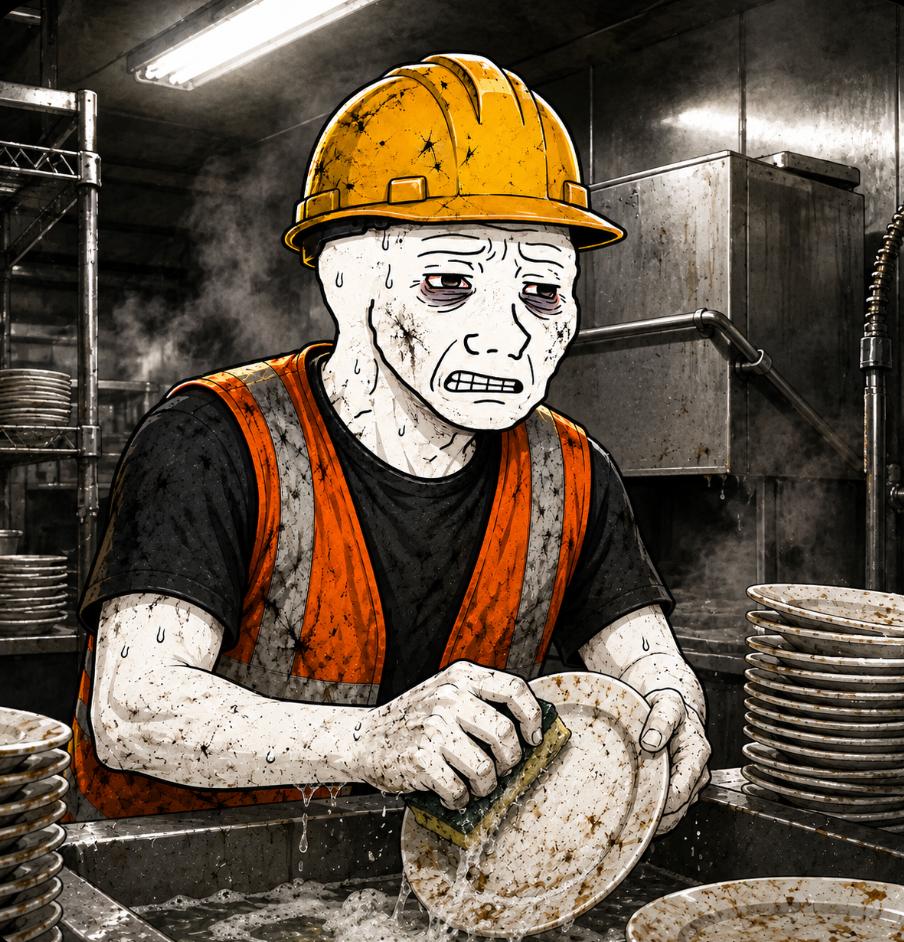 Dish pit diamond hands